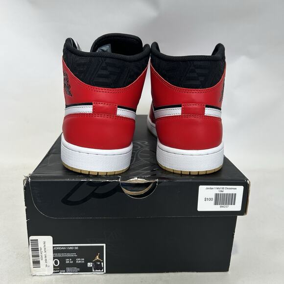 Nike Air Jordan 1 Mid SE “Christmas/Black Fire Red White” main image 6